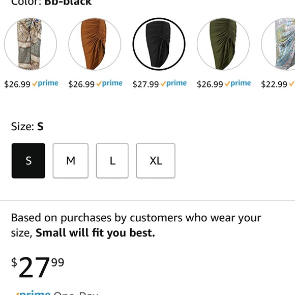 Zaful Black Cinched Midi Skirt - Picture 10 of 10